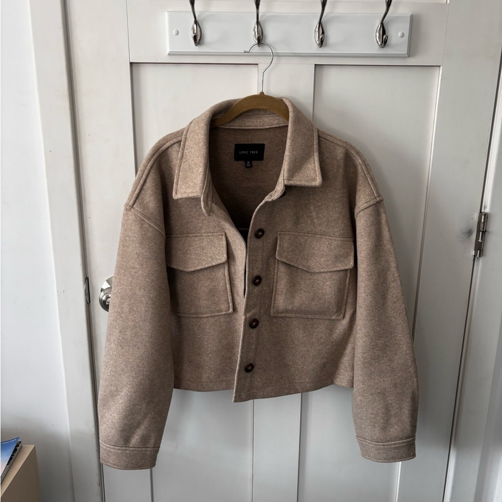 Love tree cropped jacket